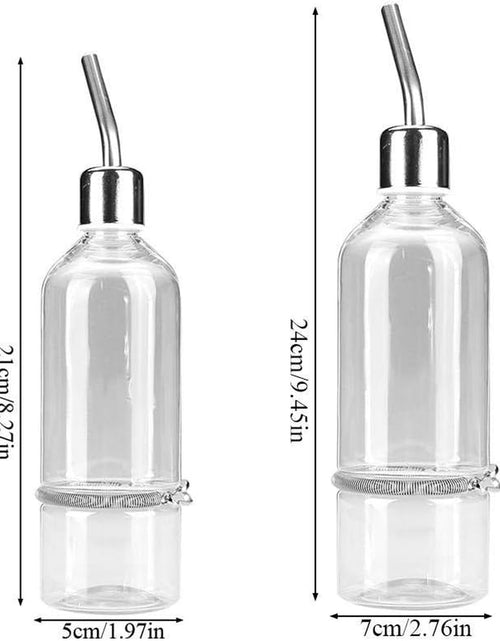 Load image into Gallery viewer, Pet Water Dispenser Automatic Pet Water Feeder Pet Hanging Water Feeding Bottle Hamster Water Bottle Water Feeder for Birds with Stainless Steel Ball Nipple
