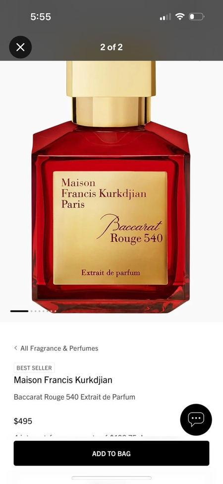 Maison Francis Kurkjian Baccarat Rouge 540 Extrait de Parfum 2.4 Fl oz