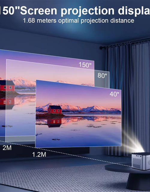 Load image into Gallery viewer, Android 11 4K Smart Projector 580ANSI 1920*1080P Full HD Wifi6 BT5.0 Allwinner H713 Voice Control Home Cinema Theater
