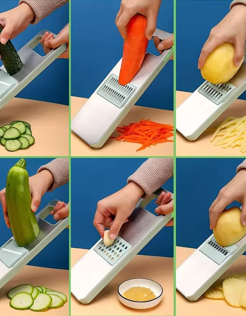Load image into Gallery viewer, ChopMaster 6-in-1 Manual Vegetable Chopper – Ultimate Kitchen Slicer for Fast, Easy Prep  Description:
